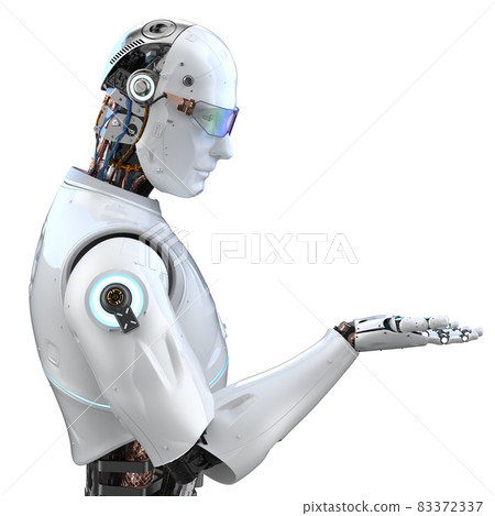 artificial intelligence robot or cyborg empty hand artificial intelligence robot or cyborg empty hand 83372337