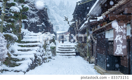 Winter gate in winter Winter gate in winter 83373151