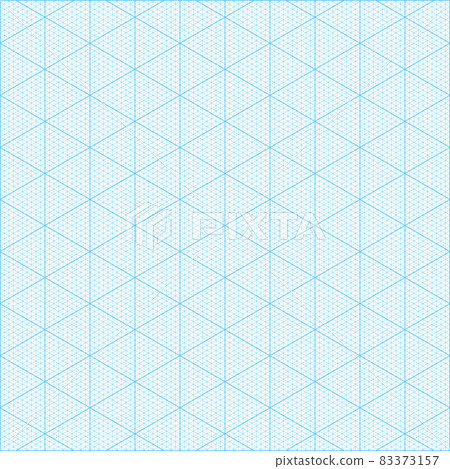 Isometric graph paper grid. 83373157