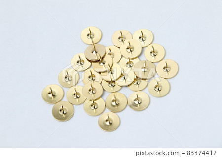 Pushpins, pushpins, pushpins, needles, stabs, stationery, stationery, offices, pins, household goods, gold 83374412