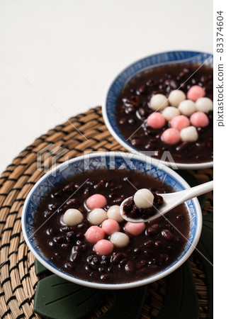 湯圓 冬至 紅色 白色 粉色 紅豆 Tang yuan タンユエン 団子 小豆 83374604