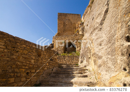 Sperlinga, Sicily Italy - 09 25 2026: a castle on a rock in one of the most beautiful Italian borgo village 83376278