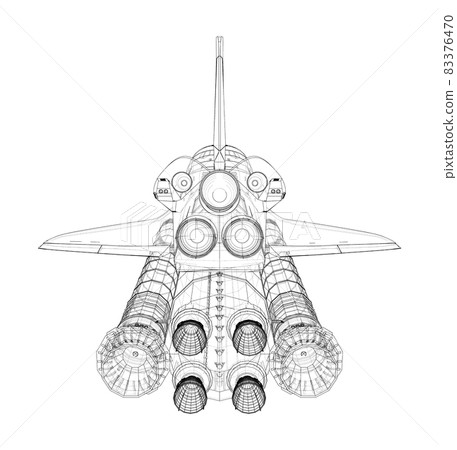 Rocket carrying space shuttle Rocket carrying space shuttle 83376470