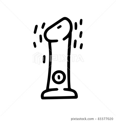 vibrator line vector doodle simple icon design 83377020
