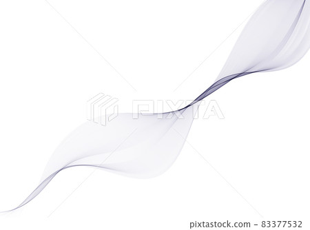 Abstract vector waves background.Transparent flow of smoky waves. 83377532