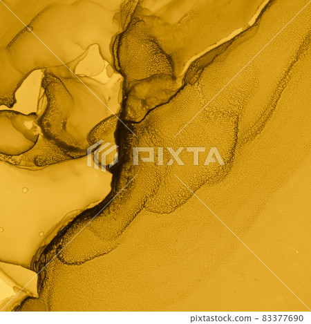 Gold Fluid Art. Marble Liquid Wallpaper. Alcohol Gold Fluid Art. Marble Liquid Wallpaper. Alcohol 83377690