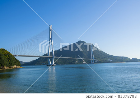 Tatara Bridge in the blue sky Tatara Bridge in the blue sky 83378798