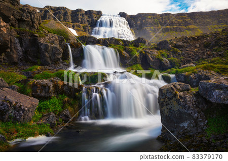 Dynjandi waterfall on the Westfjords peninsula in Iceland Dynjandi waterfall on the Westfjords peninsula in Iceland 83379170