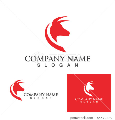 Bull logo and symbol vector Bull logo and symbol vector 83379289
