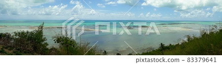 natural sea pools of the coral reefs barrier in Maragogi, Alagoas, Brazil 83379641