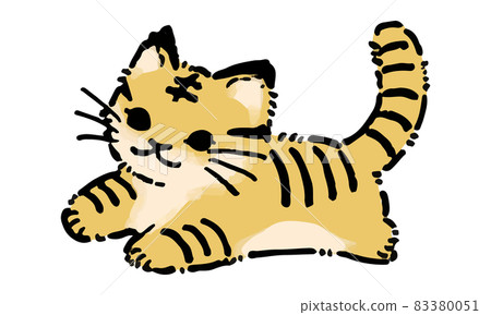 Tiger hand drawn illustration vector Tiger hand drawn illustration vector 83380051