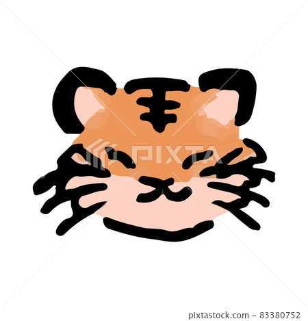 Tiger hand drawn illustration vector Tiger hand drawn illustration vector 83380752