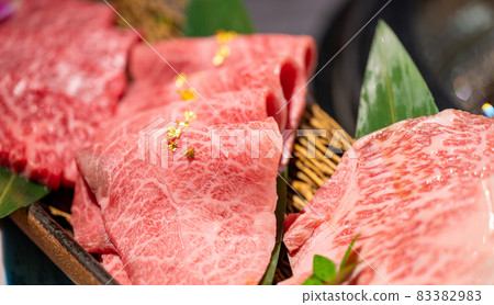 Roasted meat, marbled beef Roasted meat, marbled beef 83382983