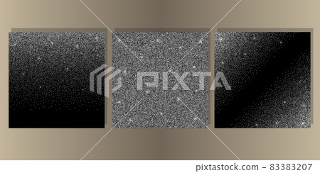 Luxury Black Cover Set with Shiny Glitter 83383207