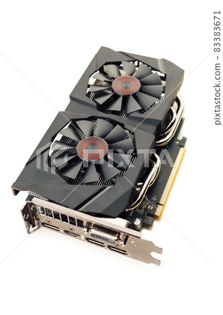 graphic video card, isolated on white graphic video card, isolated on white 83383671