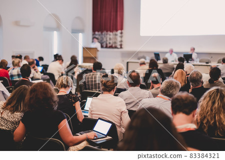 Speaker at Business Conference and Presentation. Speaker at Business Conference and Presentation. 83384321