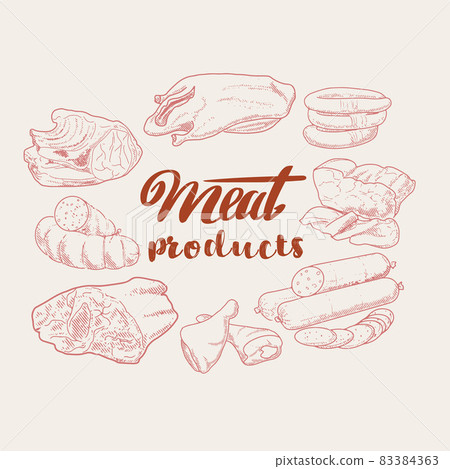 Meat products and sausages 83384363