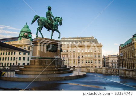 Equestrian statue Archduke Albrecht, Duke of Teschen, Vienna, Austria 83384743
