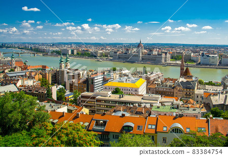 Panoramic view of Budapest city with Parliament Building in Hungary Panoramic view of Budapest city with Parliament Building in Hungary 83384754
