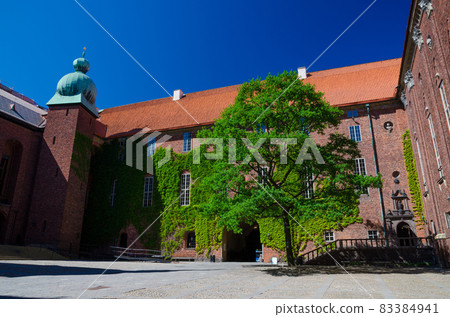 Courtyard in Stockholm City Hall Stadshuset, Sweden Courtyard in Stockholm City Hall Stadshuset, Sweden 83384941