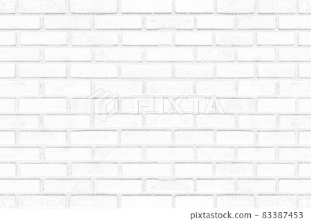 Old grunge white brick wall texture for background 83387453