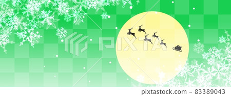Christmas green banner background material Christmas green banner background material 83389043