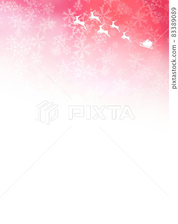 聖誕老人和雪花的紅色框架 聖誕老人和雪花的紅色框架 83389089