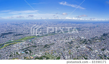 從津田山站周邊眺望二子玉川和市中心・2021年拍攝 從津田山站周邊眺望二子玉川和市中心・2021年拍攝 83390171