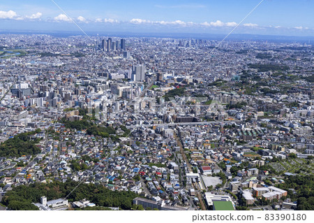 View of Futakotamagawa and the city center from around Tsudayama station ・ 2021 shooting 83390180