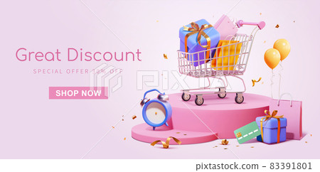 3d shopping sale promotion banner 3d shopping sale promotion banner 83391801