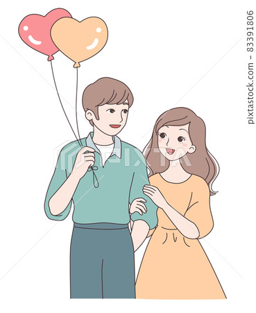 The dating couple is very close The dating couple is very close 83391806