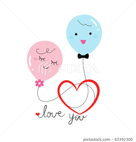 象徵戀人的氣球 象徵戀人的氣球 83392300