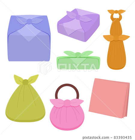 Illustration of wrapping cloth 83393435