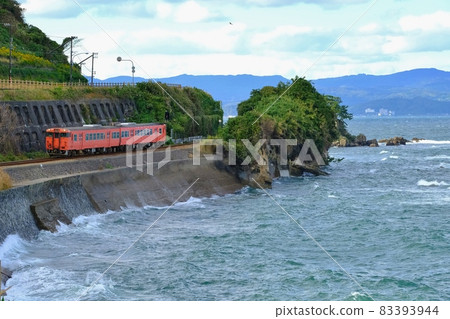 Himi Line along the Amaharashi coast Good luck Toyama Prefecture 83393944