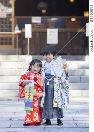 Shichigosan pilgrimage family Shichigosan pilgrimage family 83393991