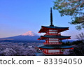 Mount Fuji at sunrise 83394050