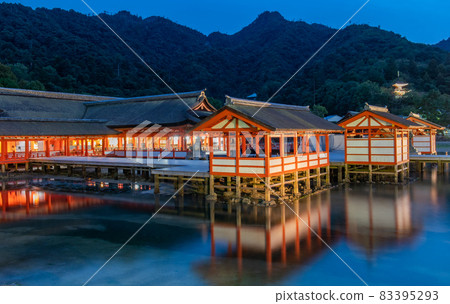 World heritage Miyajima at night World heritage Miyajima at night 83395293