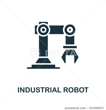 Industrial Robot icon. Monochrome sign from machinery collection. Creative Industrial Robot icon illustration for web design, infographics and more Industrial Robot icon. Monochrome sign from machinery collection. Creative Industrial Robot icon illustration for web design, infographics and more 83396954