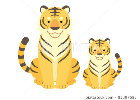 Parent and child of tiger Parent and child of tiger 83397685