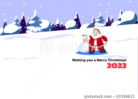 聖誕賀卡,來到雪國的聖誕老人 聖誕賀卡,來到雪國的聖誕老人 83398615