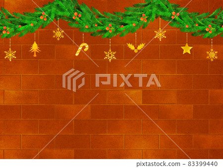 Background Material Christmas Garland Ornament Fir Tree 83399440