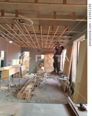 Construction site, construction, carpentry, carpenter, residence, model Construction site, construction, carpentry, carpenter, residence, model 83401198