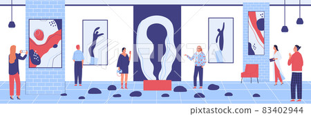 Modern Art Gallery Composition 83402944