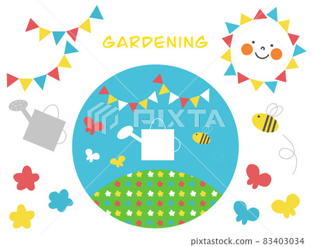 Gardening material illustration Gardening material illustration 83403034