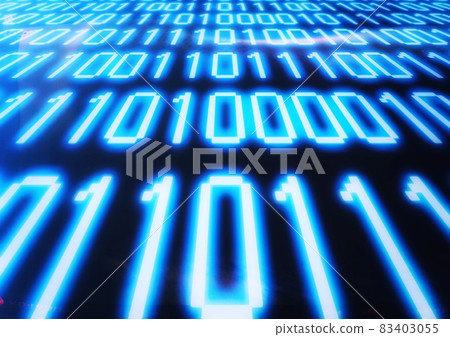 Abstract background with binary numbers of... - Stock Illustration ...