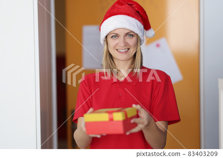 Paper box decorated with bow Paper box decorated with bow 83403209