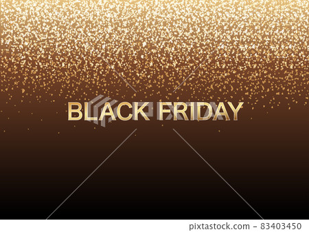 Glittering Black Friday background with text space 83403450