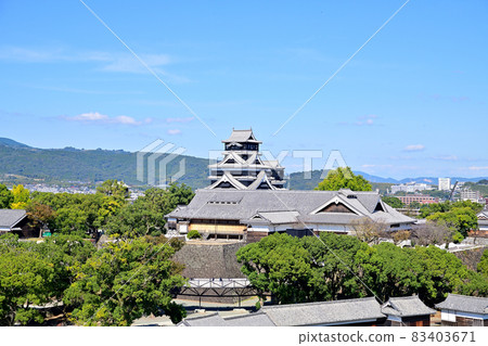熊本城 復興的天守閣 熊本城 復興的天守閣 83403671