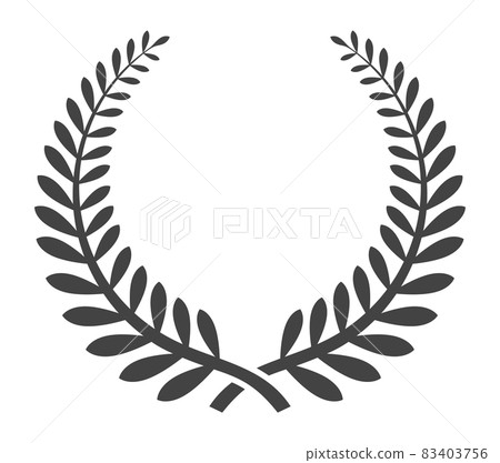 Prize wreath. Laurel drawing simple ornate wreaths frame Prize wreath. Laurel drawing simple ornate wreaths frame 83403756