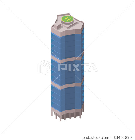 Smart City Skyscraper Composition - Stock Illustration [83403859] - PIXTA